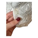 Jonathan Simkhai Shirt Women XS White Abstract Collared Cut Out Textured Top Photo 7