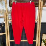 J.Crew Red Cotton Waffle Cozy Joggers Pajama Bottoms | Med 💚🎀 Photo 4