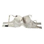 Maddie & Coco Long Line Push Up Ivory Lace Lightly Padded Underwire Size 36C Photo 6