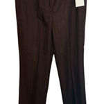 Larry Levine Nwt  Auburn Herringbone Pleated Trousers Photo 0