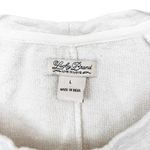 Lucky Brand  Cream Sweater Knit Sleeves Sz L Photo 1