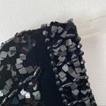 Vintage T.A. Chapman Milwaukee Black Velvet Beaded Mini Dress medium Photo 2