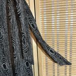 Kristina Fashions Vintage 1980s Black & Silver Metallic Belted Maxi Skirt 11/12 Photo 11