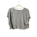 We The Free Weekend Linen Blend Tee In Gray Sz S Photo 2