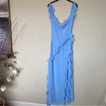 House Of CB  'Ariela' Soft Blue Ruffle Maxi Dress NWOT size XL‎ Photo 4