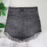 Free People Bailey Frayed Denim Mini Skirt Black Women’s Size 24 / XS Photo 3