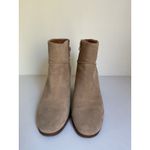 Lucky Brand  Suede Ankle Boots Wedge Heel Taupe Beige Women’s Size 7.5M Booties Photo 7