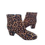 DKNY Ankle Boots Size 6.5 Animal Print Block Heel Microsuede NEW Photo 3