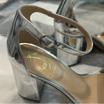 Sam Edelman  Daniella Mirror Metallic Ankle Strap Dress Sandals Photo 9