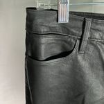 Frame  Le High Skinny Coated Black Jeans Size 28 Noir Coated High Rise Skinny Fit Photo 6