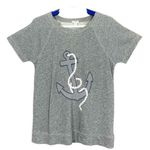 J.Crew ANCHOR GRAY SHORT SLEEVE SWEATSHIRT TOP SIZE MEDIUM Photo 0