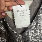 Stella & Dot Stella‎ & Dot Renegade Metallic Sequin Front Cap Sleeve Blouse Photo 8