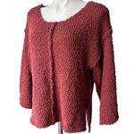 Entro NWT,  Loose Fit Scoop Neck Popcorn Sweater, Sz S Photo 4
