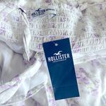 Hollister  Floral Print Wrap Front Romper in White/Purple, NET, Size S Photo 12