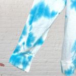 Jane & Delancey Hoodie L Blue White Tie Dye Pullover Sweatshirt Cotton Size L Photo 5