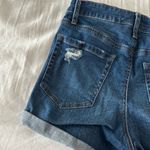 Aeropostale Medium Wash Seriously Stretchy Super High-Rise Midi Shorts Photo 3