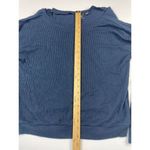 Maeve Navy Blue Ribbed Long Sleeve Casual Sweater Top size S Photo 2
