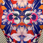 Clover Canyon Prism Orchid Neoprene Dress Orange Photo 2