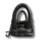 Pretty Little Thing Satchel Crossbody - Black - Puffy Faux Leather Woven NWOT Photo 6