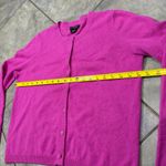 C by Bloomingdales Women Cashmere Cardigan Sweater Pink Button Sz XLCareer Comfy Photo 4