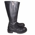 John Richmond Black Leather Moto Boots Shoes size 41 Photo 1