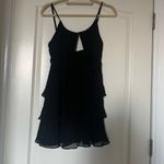Michael Costello  x Revolve Ariana Tiered Ruffle‎ Black Mini Dress Photo 2