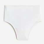J.Crew New NWT  White High Rise Bikini Swim Bathing Suit Bottom Women's Size 2X Photo 0