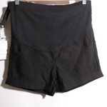 NWT‎ Black Maternity Biking Short Shorts Belly Support XL New with Tags Workout Photo 4