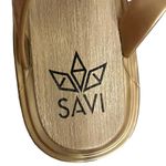 Savi Helena Gold Jelly Tassel Sandals Beach Resort Vacation Size 40 (Euro) 9 US Photo 2