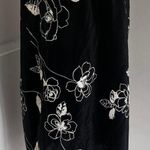Y2K BLACK SHEER FLORAL‎ MIDI SKIRT Size M Photo 0