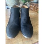 J Crew Womens Sawyer Black Suede Side Zip Booties Ankle Boots Size Size 9 Photo 1
