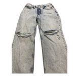 Good American Good 90s Icon Jeans Light Wash Distressed Crop Mid Rise Size 2 Photo 1