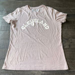 Cleveland Clothing Co Women's "Cleveland w/ peace sign" light pink‎ Tee Size M Pink Size M Photo 0