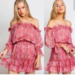 MISA Los Angeles Revolve Danae Dress in Washed Rose Lilac Pink Size Medium Photo 2