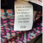 Mazu Swim Swimwear Dress‎ One Piece Pink Multicolor Size 24 W Adjustable Straps Blue Photo 4