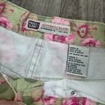 Vintage retro Faded Glory Hawaiian floral printed y2k pants Green Size 10 Photo 1