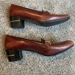 Gucci Heels Are Vintage leather brown in color.. needs a good polish. In great condition no Flaws. Photo 0