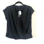 Gibson black draped faux wrap top Size undefined Photo 3