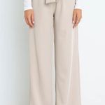 Petal and Pup  Kieran High Rise Wide Leg Pleated Belted Pants in Beige Size 4 NWT Photo 2