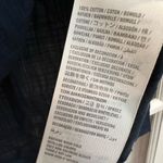 Abercrombie & Fitch Vintage Y2K Navy Lace Insert Moose Logo Button Blouse Size M Photo 8