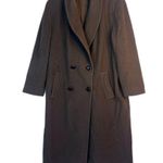 JG Hook Petite Made in USA Brown 100% Pure Wool Trench Coat Size 14P Photo 9