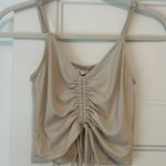Boutique Tan Scrunch Tank Top Photo 0