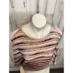 Anthropologie Postmark Malu Striped Sweater medium Multi color space dye Photo 10