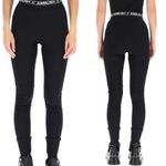 AMBUSH Logo Print Stirrup Pant Leggings Black High Rise Size 2 Photo 1