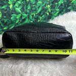 Bueno black faux leather snake style shoulder bag / purse Photo 9
