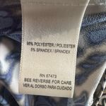 Gabby Skye  beautiful blue and tan mocha shift dress size 4P Photo 5