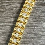 14K 2.48ctw Diamond Link Bracelet Gold Photo 2