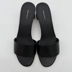 Mansur Gavriel Old Money Low Mule Sandals Block Heel Black Leather Minimalist 39 Size 9 Photo 2