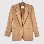 Wilfred Women Blazer Brown Generation Relaxed Single Breasted Suit Jacket Medium Photo 0