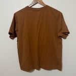 Sézane Sezane Conrad T-Shirt Size XL Camel Tan Brown Photo 3